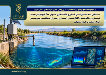 فراخوان «دستیابی به دانش فنی فناوری تیکه‌نگاری صوتی ۲۰۰ کیلوهرتز  جهت پایش رودخانه‌ها و کانال‌های آبیاری ایران به‌منظور پیش‌بینی جریان مبتنی‌بر هوش مصنوعی»