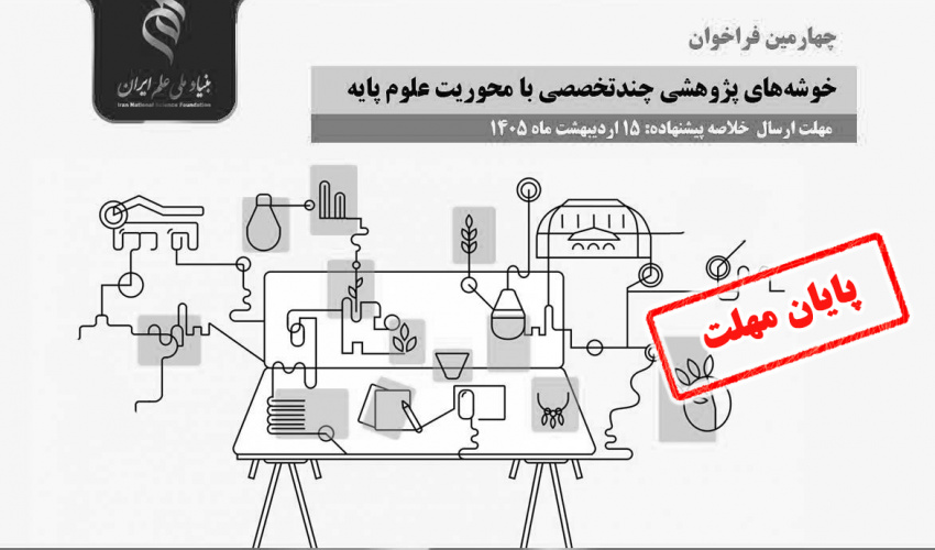 تمدید فراخوان خوشههای پژوهشی چندتخصصی با محوریت علوم پایه